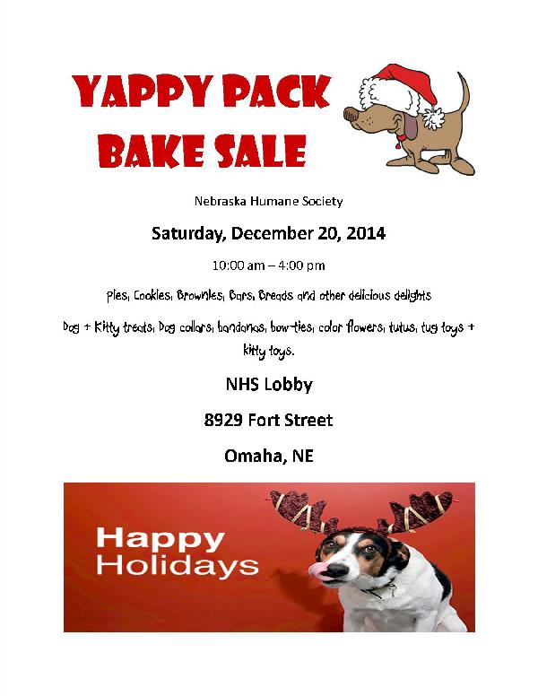 Yappy Pack Holiday Bake Sale 2014