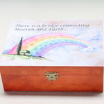 Click here for more information about Rainbow Bridge Poem Box + Private Pet Cremation