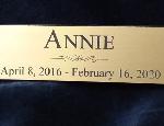 Click here for more information about Engraved Plate (Can be put on Wooden box, Photo Tower Urns, or Doghouse Urns)